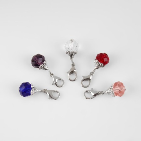 Markers for the loops "Crystals", 27 × 9 mm, 5 pcs, color colorful-2