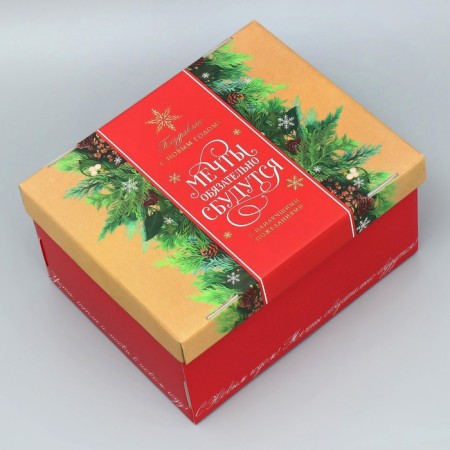 Folding box “With the best wishes”, 31.2 x 25.6 x 16.1 cm, New Year-1