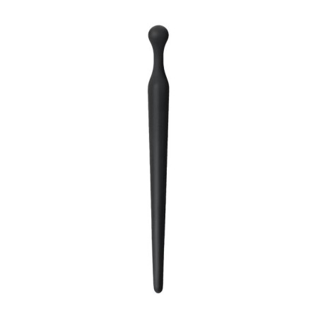 Toyfa Black & Red Urethral Plag, silicone, black color, 8 cm-1