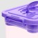 Container for storage with a lid and liner 6.5 liters, lilac color