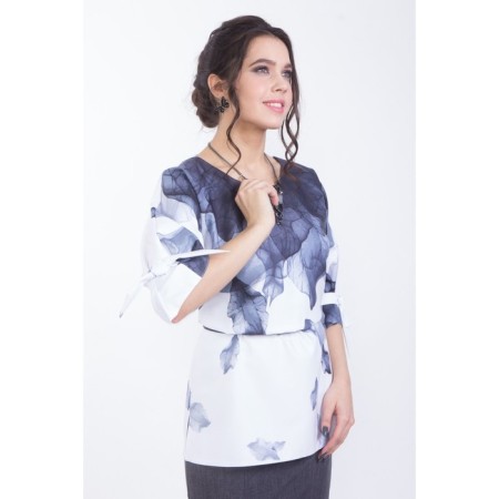 Female blouse, size 42, white color-2