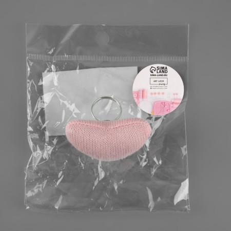 The needle-ring "heart", 5 × 3.5 × 4 cm, pink color-4