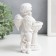 Polystone candlestick "Snowty angel at the column" 15x10x6.5 cm