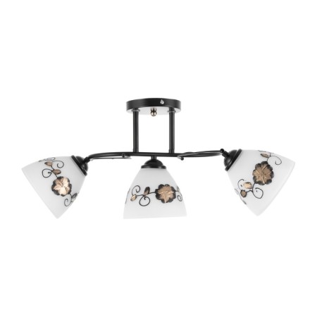 Chandelier "Arya" 3he27 40W black 58x26 cm-3