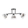 Chandelier "Arya" 3he27 40W black 58x26 cm