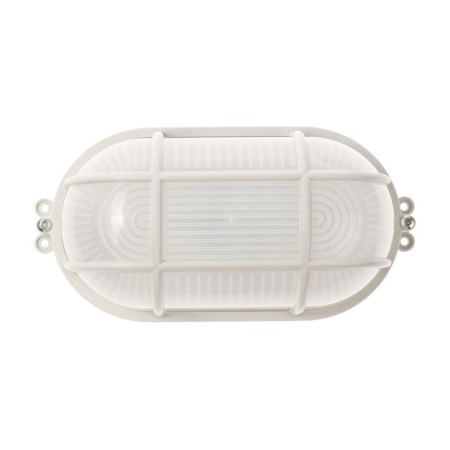 LED LEC lamp, 6 W, IP54, 6500K, 220V, oval, plastic, white-1