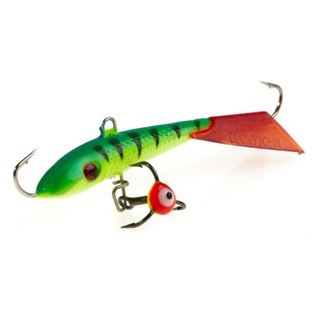 Balancir Lucky John Fin 4 + tee, 6 cm, color 36rt blister-3