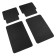 EVA carriers of automobile, universal, XL (jeep, minivan), without edging, black, set