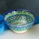 Rishtan ceramics "flowers" 15 cm, small, blue