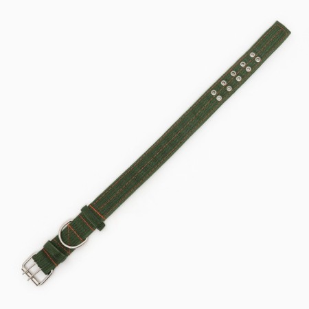 The collar is four-layer, 64 x 4 cm, Osh 50-58 cm, polyester, green-3