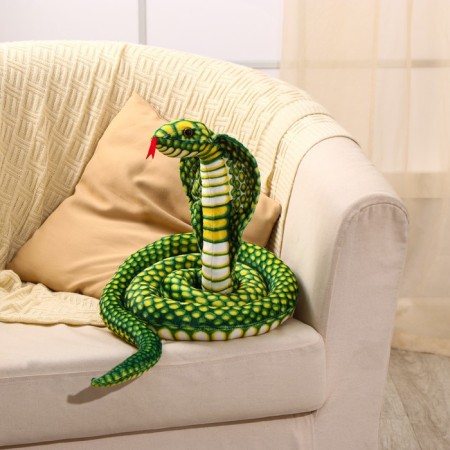 Soft toy "Cobra", 30 cm/200 cm, green color-1