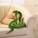 Soft toy "Cobra", 30 cm/200 cm, green color