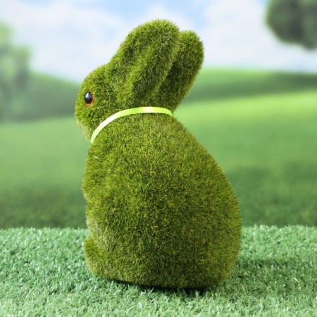 Figure "Grassmill Bunny" 8x8.5x14cm-2