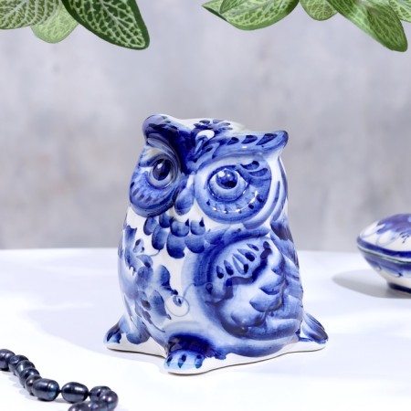 Souvenir "Owl Filya", Gzhel