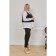 Female shirt, size 60, black and white color
