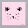 Napkins single -layer “cat”, 24 × 24 cm, in a set of 20 pcs.