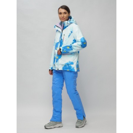 Ski suit female, size 42, blue color-1