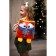 New Year's children's backpack "Fox with Snezhinka" 24x24 cm, for the New Year