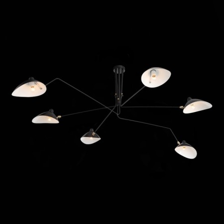 Ceiling Ceiling ST LUCE. SL305.402.06. SPRUZZO. 6x60 watts, E27, 180x180x54 cm, black color-21