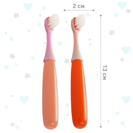 Children's toothbrush, nylon, mix for girls-2