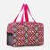 Cosmetic bag on a zipper, with a grid, pink color
