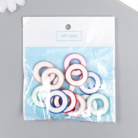 Acrylic Busins ​​"Donuts" MIX 0.4x2.4x2.4 cm-3