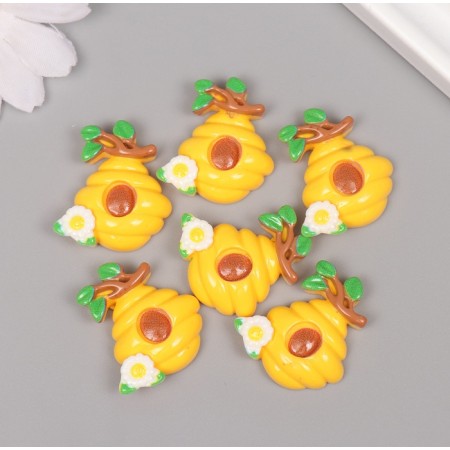 Decor for creativity Plastic "Bee Hive" set 6 pcs 2.8x2.7x0.8 cm-2