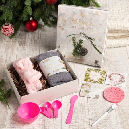 New Year's gift set of "winter magic", towel and accessories-1