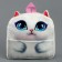 Baby backpack for a girl "cat" with a heart