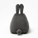 Milk-Milk chair, size 80x90 cm velor, dark gray color