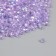 Beads for creativity Plastic "Rhombus Crystal Golography Lilac" Set 20 grams 0.4x0.4 cm