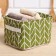 Textile basket of the shade color is green, 12*15*20 cm