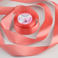 Satin tape, 40 mm × 23 ± 1 m, salmon color No. 263