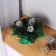 New Year's composition "Christmas" cones silver 20 cm