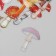 Stickers for creativity PLC PVC "Mushroom Stories" set 40 pcs 9x10.5 cm