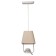 Lamp Bayerlux "Palom" E27 40W white 18x18x35-85cm