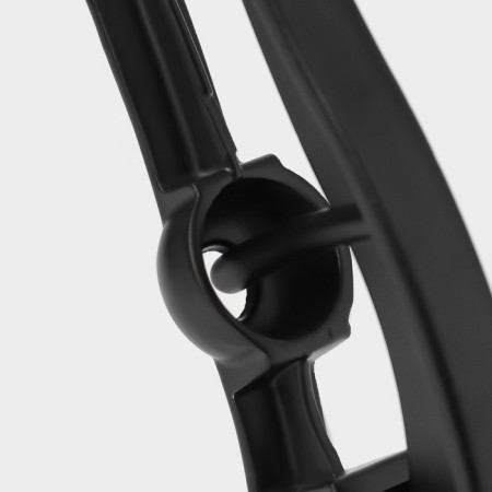 Magistro Alum Black garlic press with bones pusher, black color-6