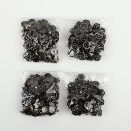 Installation button, omega (o-shaped), iron, d = 15 mm, black nickel color-3