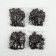 Installation button, omega (o-shaped), iron, d = 15 mm, black nickel color