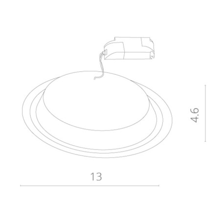 Ceiling light UOVO A6406PL-1WH-1