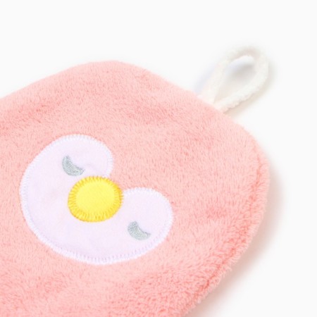 Lovelife hand towel "Penguin", col. Pink, 25x21 cm, 100% PE, microfiber 280 g/m2-3