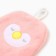Lovelife hand towel "Penguin", col. Pink, 25x21 cm, 100% PE, microfiber 280 g/m2