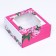 Self -charged box, with a window, "spring peonies", 19 x 19 x 9 cm set 5 pcs