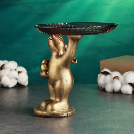 Steel stand "Rabbit", 21 × 22 cm, bronze-2