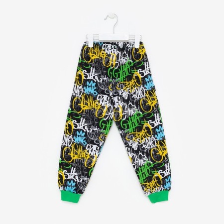 Pajama nursery was formed, black color/inscriptions, height 116 cm-9