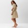 Women's bathrobe, col. Beige, rr 50-52, 100% polyester, 300 g/m2