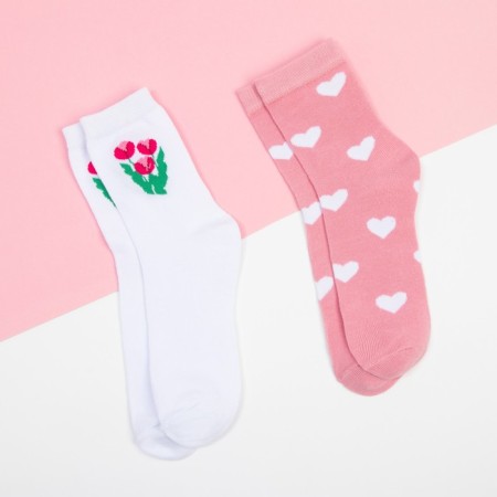 Set of female socks KAFTAN "BLOW" 2 pairs, size 36-39 (23-25 ​​cm)-1
