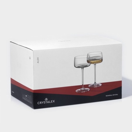A set of cream glasses ALEX, glass, 220 ml, 6 pcs-5
