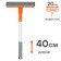 AIRLINE glass washing brush, with foam and water supply, folding, 40 cm