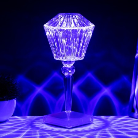 Table lamp with Somani PDU LED 16 colors USB 11x11x25 cm Risalux-6